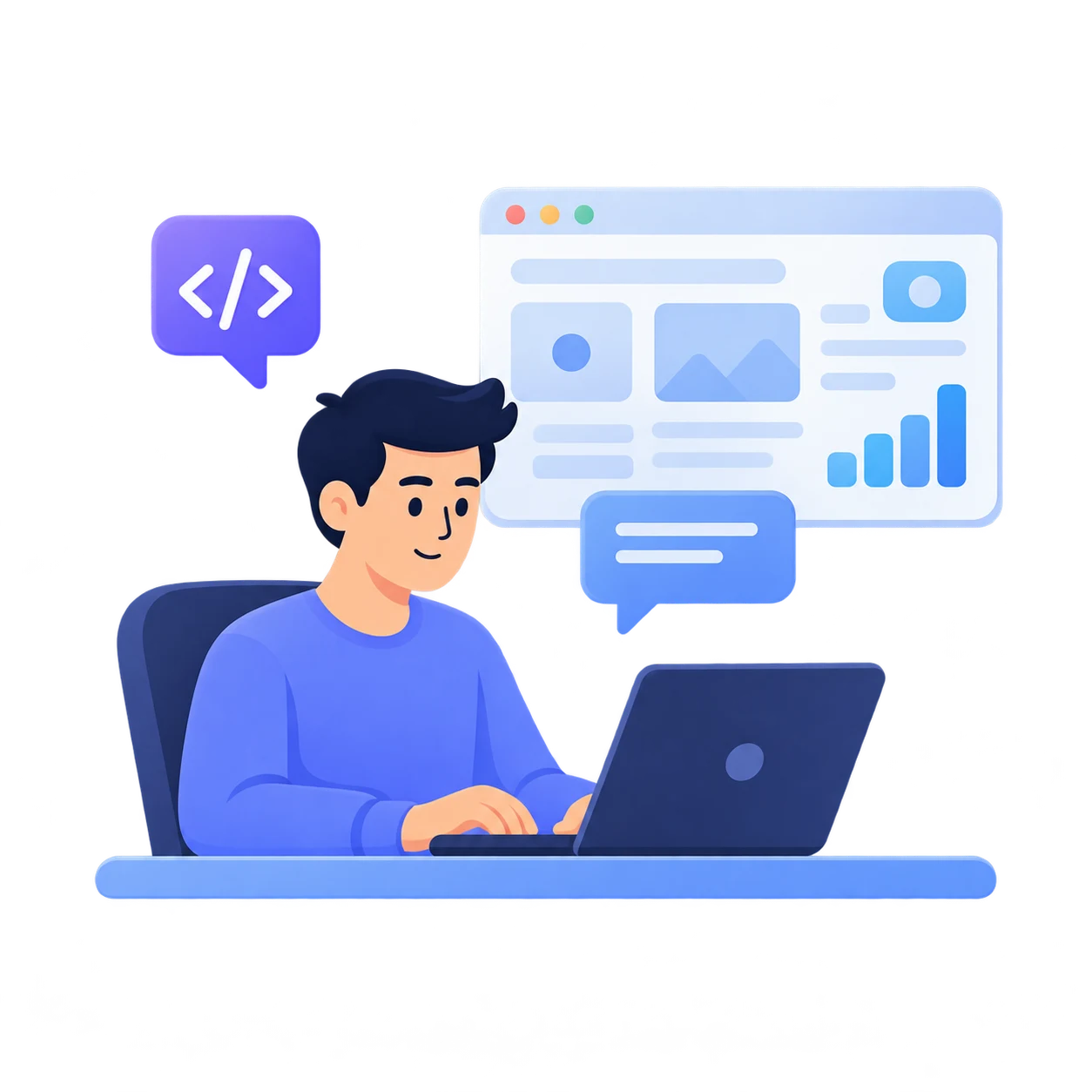 Developer coding (Light)